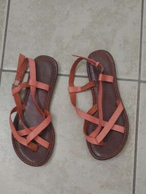 Maurices Strappy Coral Boho Sandals Women's Size 6